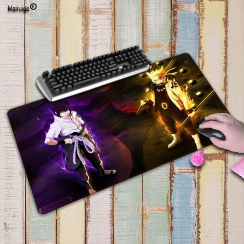 Mairuige 900*400*3mm Anime Naruto Large Gaming Mouse Pad Mousepad Locking Edge For Laptop PC Anime Mousepad dota2 Mat for gamer