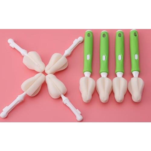 Multi-style Baby High Grade Clean Sponge Child Special Bottle Brush With Handle Milk Bottle Cleaning Utensils Baby Bottle Brush