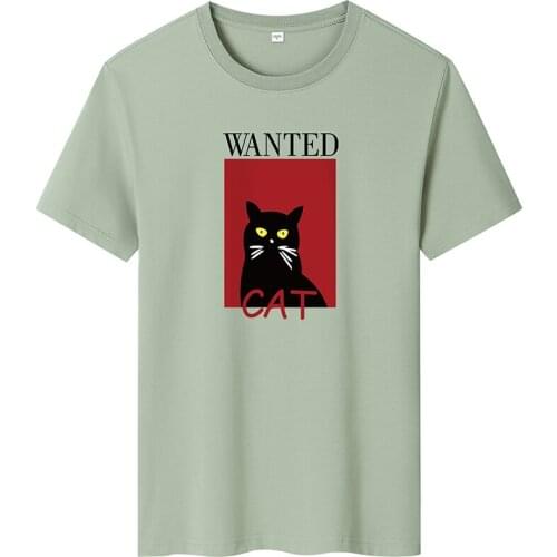 Cool T-Shirt Men Summer Solid/Print Cotton Male Tshirt Casual Slim Female Short Tee Shirt Plain Brand Women Tops Plus Size #1002