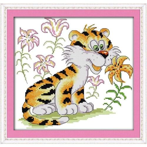 Joy Sunday Cross Stitch Kit Cartoon 11&14CT Count Canvas Stitches Embroidery Kits DIY Handmade Needlework Plus It Looks Like Me