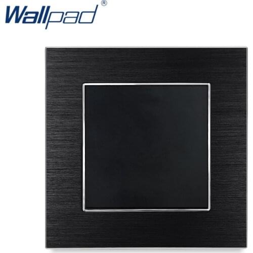 New Arrival Blank Panel Wallpad Luxury Wall Light Switch Satin Metal Fill Blank Hole In the Wall