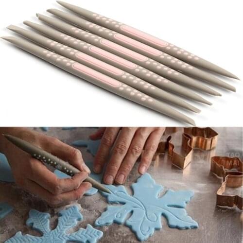 New 6-piece Rubber Soft Head Modeling Tool Sculpture Model Polymer Clay Tool Polymorphic Carving Tool Fondant Tool