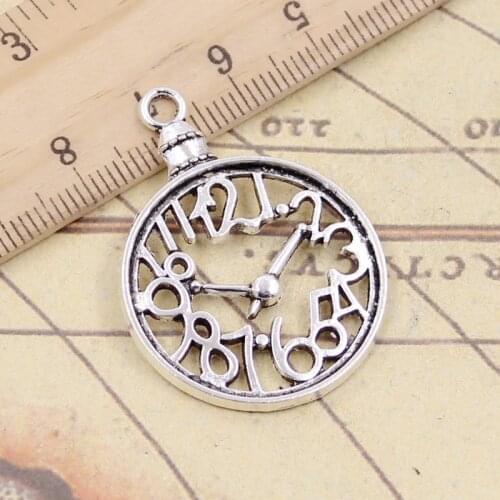10pcs Charms Pocket Watch 39x29mm Tibetan Silver Color Pendants Antique Jewelry Making DIY Handmade Craft Pendant