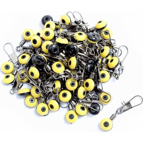 100pcs/lot Medium Size Fishing Float Bobber Stops Space Beans Connectors Sea Saltwater Fishing Tools