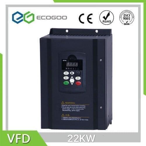 220V to 380V AC Drive VFD frequency converter variable frequency inverter 22kw, 15KW, 3-phase 380V output motor speed controller