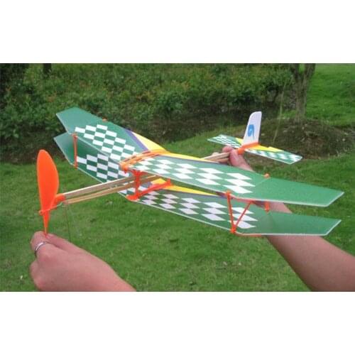 Thunderbird Rubber Band Powered Aircraft Foam Hand Throwing Model Model Resistant To Drop Glider Diy Technology 2021