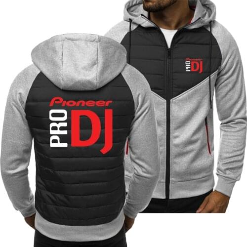New Spring Autumn Pioneer Pro DJ Hoodie Mens Fashion Sport Casual Sweatshirts Cardigan Zipper Long Sleeve Jacket