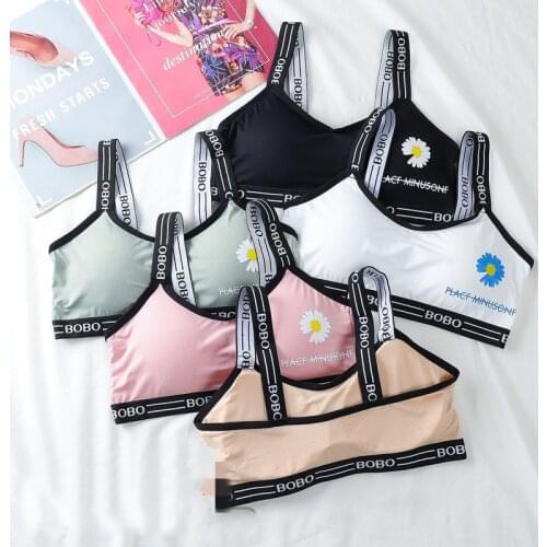 Girl Training Bra Adolescent Chest Vest Kids Children Cotton Underwear Top Sports Wrapped Chest Ice Silk Sling Bra Underwear