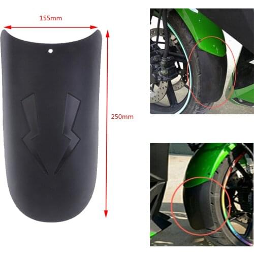 2pcs Motorcycle Front Fender Mudguard Extender Extension - Universal Fit