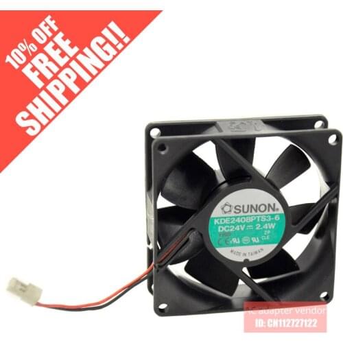 Sunon fan cooling fan 24V 8025 KDE2408PTS3-6 2.4W 8cm fan mute