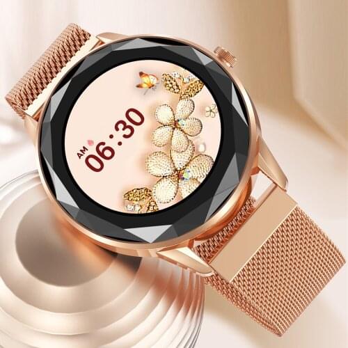 Waterproof smart watch 3D diamond cut dial blood pressure oxygen heart rate sports wristband phone reminder Bluetooth music play