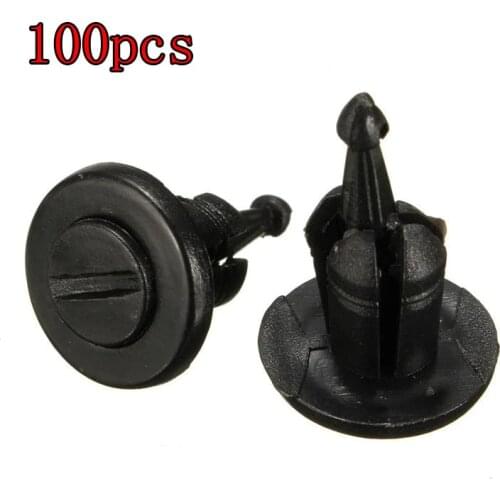 100 Pcs Bumper Fastener Trim Clip Rivets For Renault Clio Laguna Megane Espace