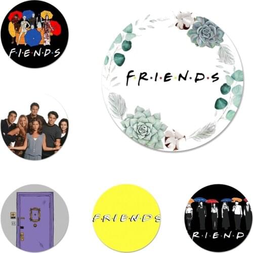 58mm friend tv show Icons Pins Badge Decoration Brooches Metal Badges For Clothes Backpack Decoration