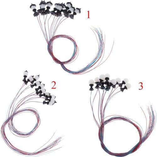 10pcs Railroad Train Lamp Garden Street Light HO Scale 1: 100 Design