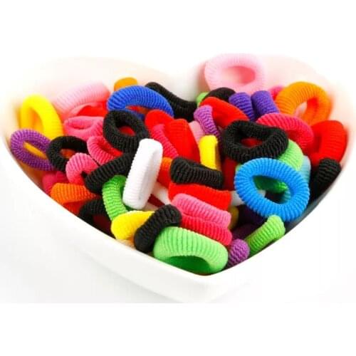100Pcs Hair Bands Ponytail Holder Hair Ties Headband Scrunchies Pack Headwear Hair Kids Accessories For Women Baby Girl