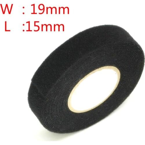 19mmX15mMulti Purpose Car Self Adhesive Anti Squeak Rattle Felt Automotive Wiring Harness Tape