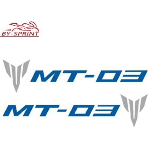 2 X Motorcycle Decoration Universal Emblem Stickers Decals For YAMAHA MT-03 MT03 mt-03