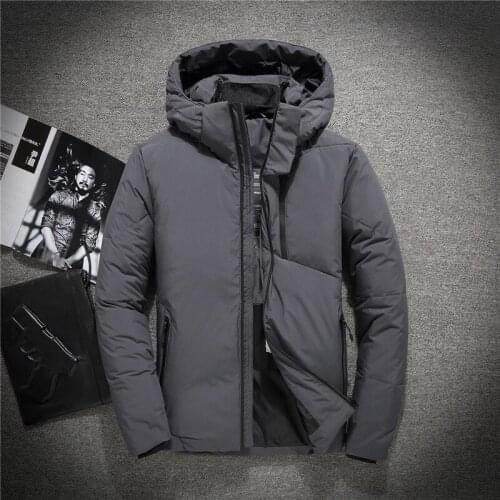 2018 Brand Clothing Hooded Duck Down Jackets Men Warm High Quality Down Coats Male Casual Winter Outerwear Down Parkas