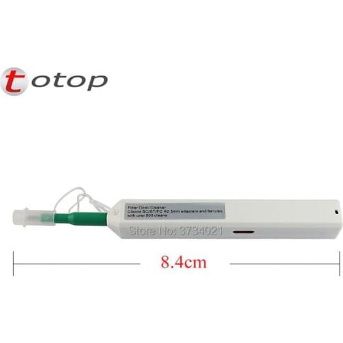 5Pcs fiber optic connector end cleaner, FC/SC/ST Fiber Cleaning Pen, One Click Cleaner Fiber Optic Connector cleaning tool