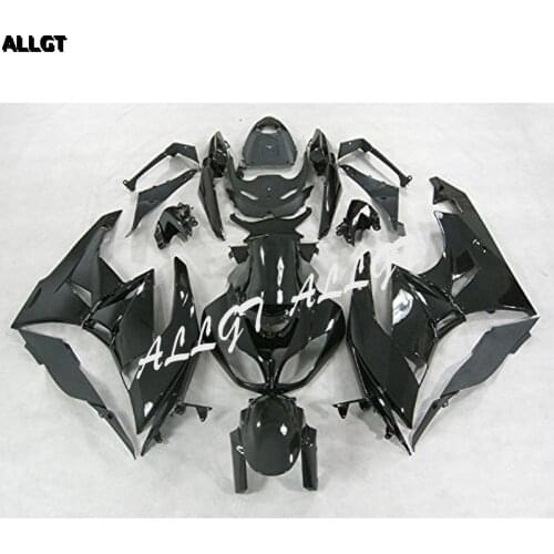 ABS Injection Plastic Fairing Kits Bodywork Glossy Black For Kawasaki Ninja ZX6R ZX-6R 2009 2010 2011 2012