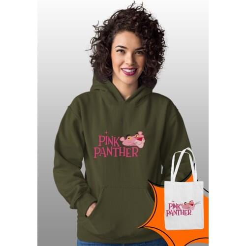 Angemiel Wear Pink Panther Green Women 'S Hooded Sweatshirt Bags Kombin