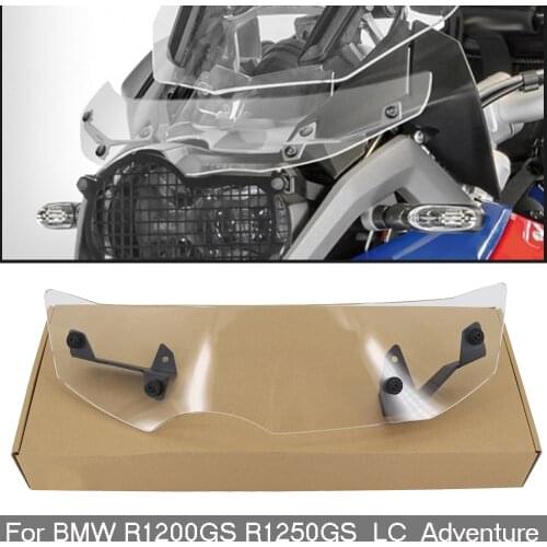 Motorcycle windshield extension deflector Suitable for BMW R1200GS R 1200 GS LC Adv R1250GS R1250 Adventure 2013-2017