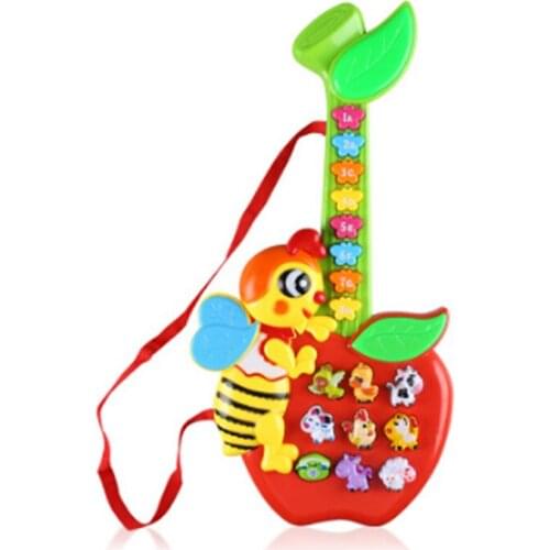 Kids Guitar Electronic Musical Instrument Children’s Toy Guitar Multi-Function Carton Animal Park Educational Baby Funny Toys F