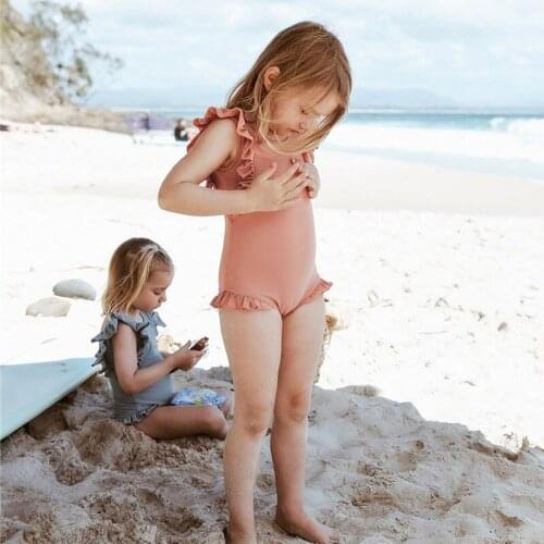 Childrens Swimsuit Girl Korean Cute Skirt Swimsuit Baby One-piece Child Princess Bikini