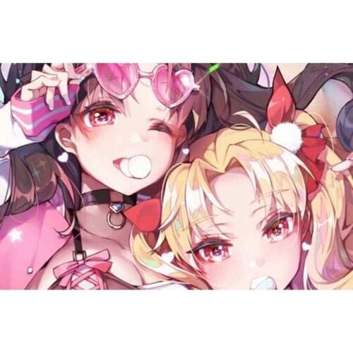 DIY Anime Girl Double Diamond Painting Square Round Diamond Cross Stitch Drill Embroidery Manual For Home Decor JX195