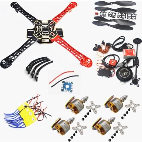 FPV Drone F450 Quadcopter Rack Kit Frame Naza flight control with M8N GPS 2212 1000KV 30A ESC 1045 prop landing gear
