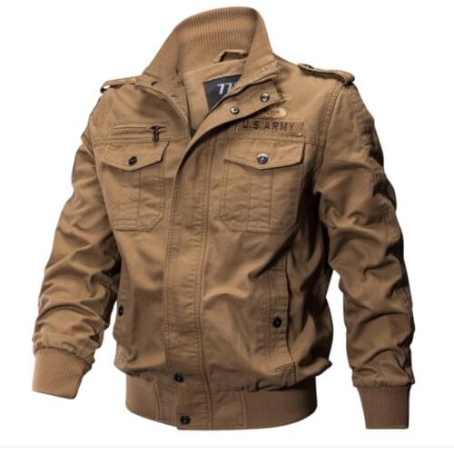 Military Pilot Jackets Men Spring Autumn Bomber Cotton Coat Tactical Army Jacket Male Casual Air Force Flight Jacket