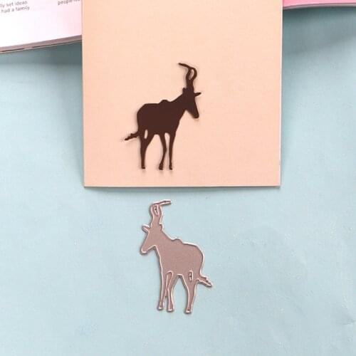 DUOFEN METAL CUTTING DIES wild animals antelope embossing stencil DIY Scrapbook Paper Album 2019 new