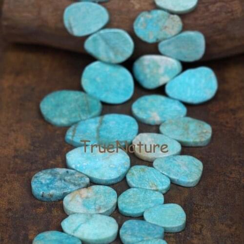 Natural Oval Shape Stone Beads Strand Matte Amazonites Stone, For Bracelet Necklace Making Loose Beads In 25*36 mm BE6861