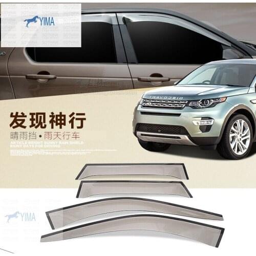 Lapetus Window Visors Awnings Wind Rain Shield Deflector Visor Guard Vent Cover Trim For Land Rover Discovery Sport 2015 - 2019