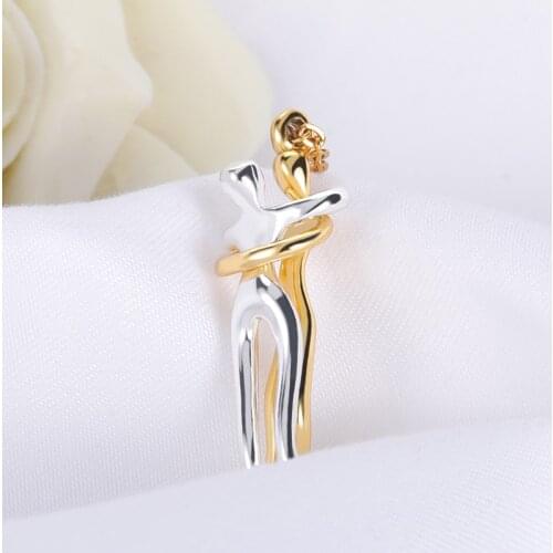 Couple Hugging Pendant Necklace Gold Necklaces For Womens Neck Chain Fashion Pendants For Couple Necklaces Love Witness Jewelry