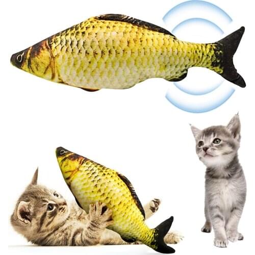 Hot Cat Toy Simulation Fish Toys Cat Scratcher Cat Supplies Pet Products Soft Animal Fish Plush Sofa Pillow Cushion Funny