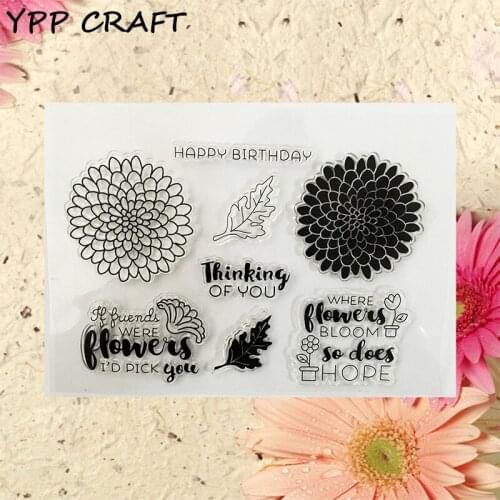 YPP CRAFT Thinking Of You Transparent Clear Silicone Stamp/Seal for DIY scrapbooking/photo album Decorative clear stamp 973