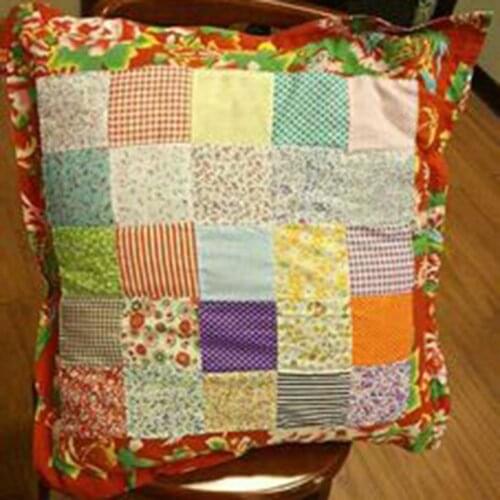 5 Color DIY handmade patchwork fabric pink plain cotton printed fabric small floral fabric group cloth yellow 50 * 50cm