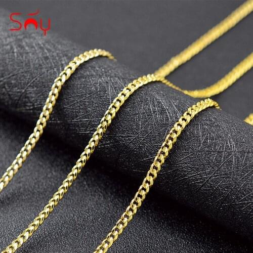 Sunny Jewelry Classic Jewelry Link Chain Necklace Wedding Necklace For Women Dubai Neckalce For Engagement Gift Jewelry Findings