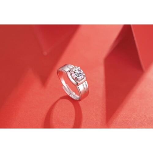 Yulaili Latest Design Men Ring Simple Atmosphere 1ct Rings Mens Wedding Ring Free Shipping