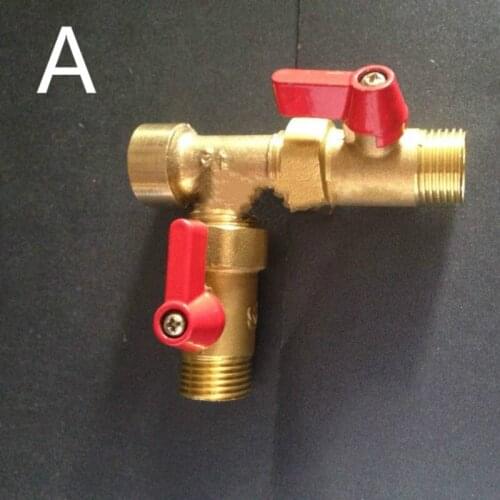 1/2 hot water valve Four-way valve Heater Isolation Valve Water Heater Valves Tracheal water separator Three four links