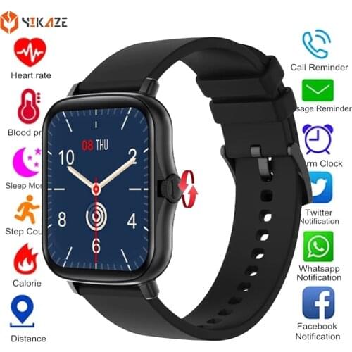 2021 Smart Watch 1.7 Inch Full Touch Heart Rate Fitness Tracker Bracelet Watch for Women Men Sport Smartwatch Android IOS Clock