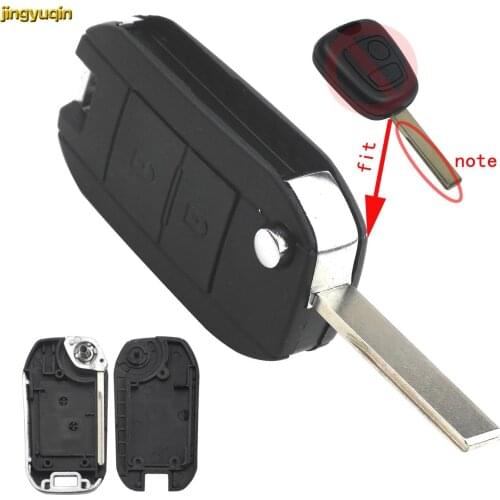 2B HU83 Remote Car Key Shell Refit For Citroen C2 C3 C4 C5 C6 C8 Berlingo Xsara Picasso Peugeot 207 307 407 507 607 807 Partner