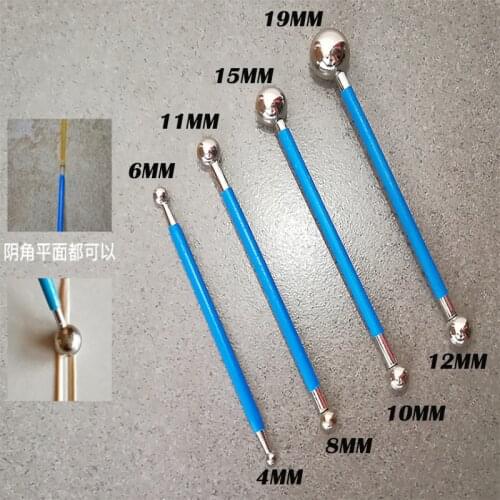4pcs/set Double steel pressed ball tile grout repairing stick ceramic floor grout glue gap scraping Construction tools