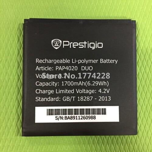 MLLSE PAP4020 1700mah battery for Prestigio MultiPhone PAP4020 DUO 4020 BATTERY