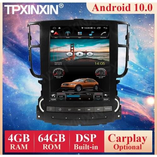 Tesla Vertical Screen Android 10 PX6 For Acura TL 2004 - 2008 Car Radio Multimedia Video Recorder Player Navigation HeadUnit GPS