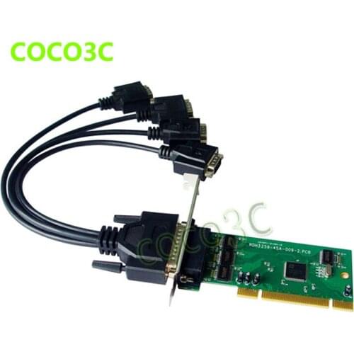 IOC845 PCI 4 ports Serial PCI card Multi RS232 DB9 COM port to PCI adapter IO Card with low profile bracket