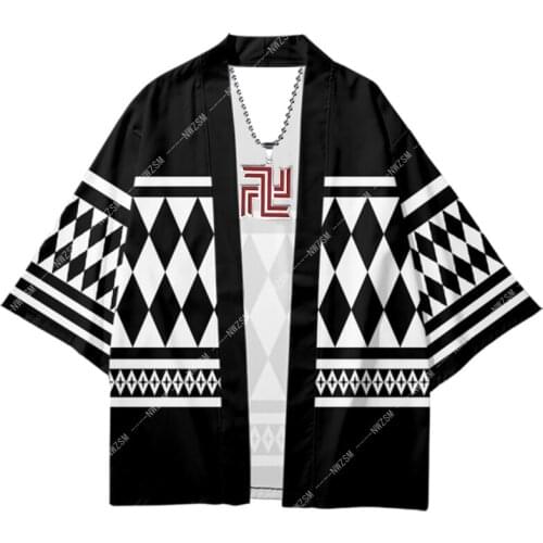 Tokyo Revengers Cosplay Cloak Anime Summer Hanagaki Takemichi Ken Ryuguji Haori Kimono Tee Men Short-sleeve necklace ring suit