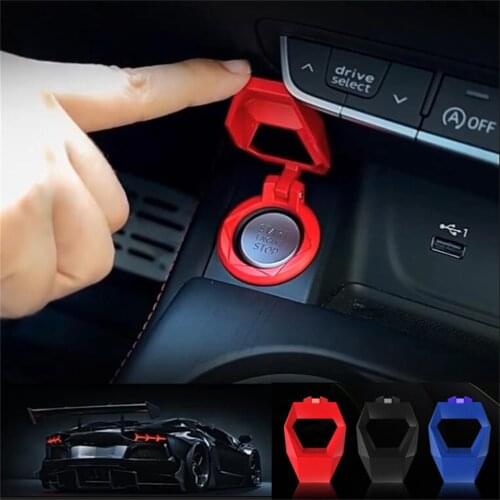 Car Sticker Auto Engine Ignition Start Stop Button Ring Circle Cover Car Interior Accessories For E90 F10 F30 F20 A4 B8