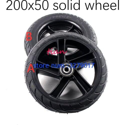 Free Shipping Good Quality 200x50 Solid Wheel for Two Wheels Electric Self Balancing Hoverboard Scooter 200*50 Tyre
